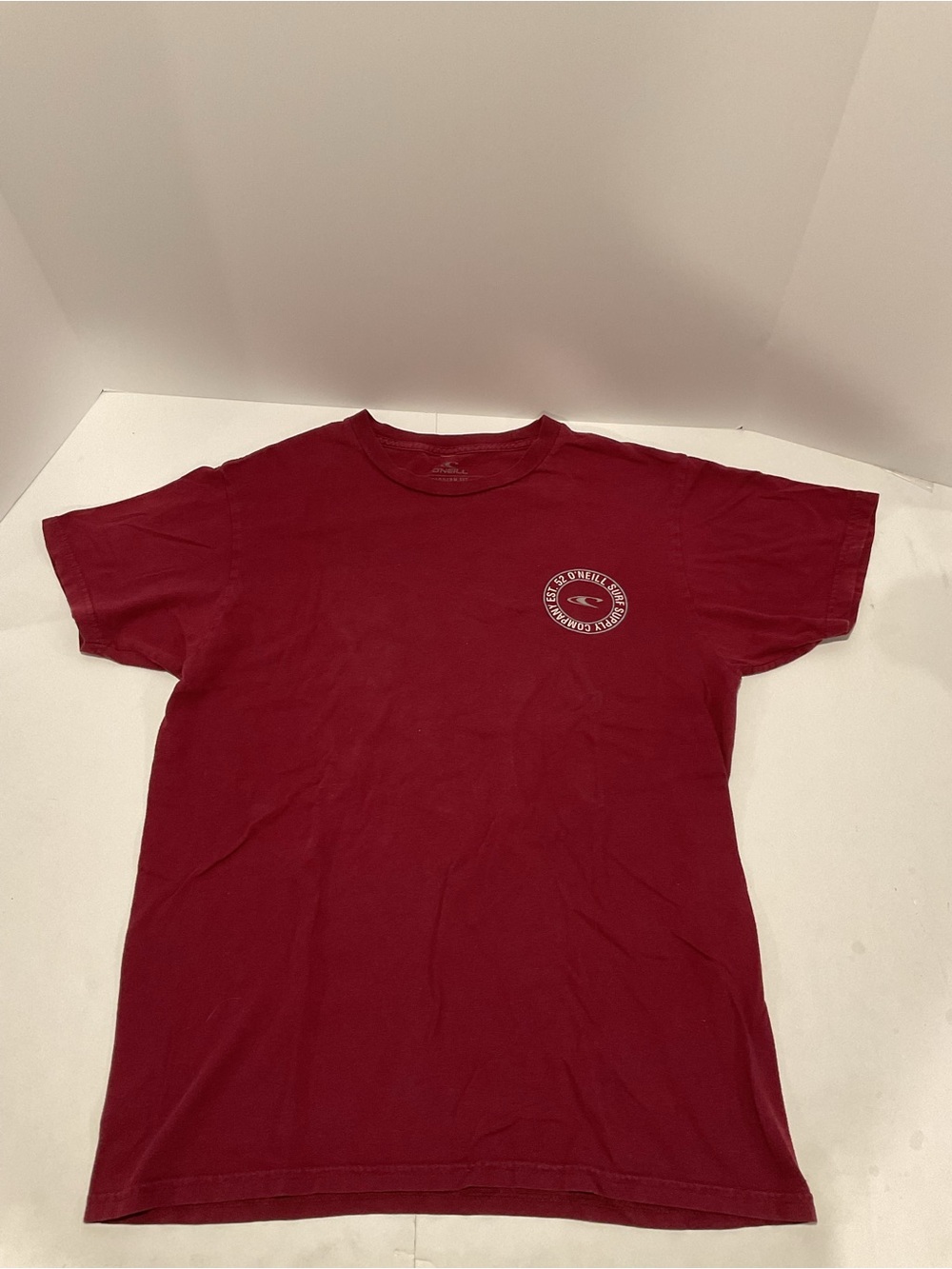 O’Neill Surf Supply Company Red Graphic T Shirt Mens Medium Modern Fit